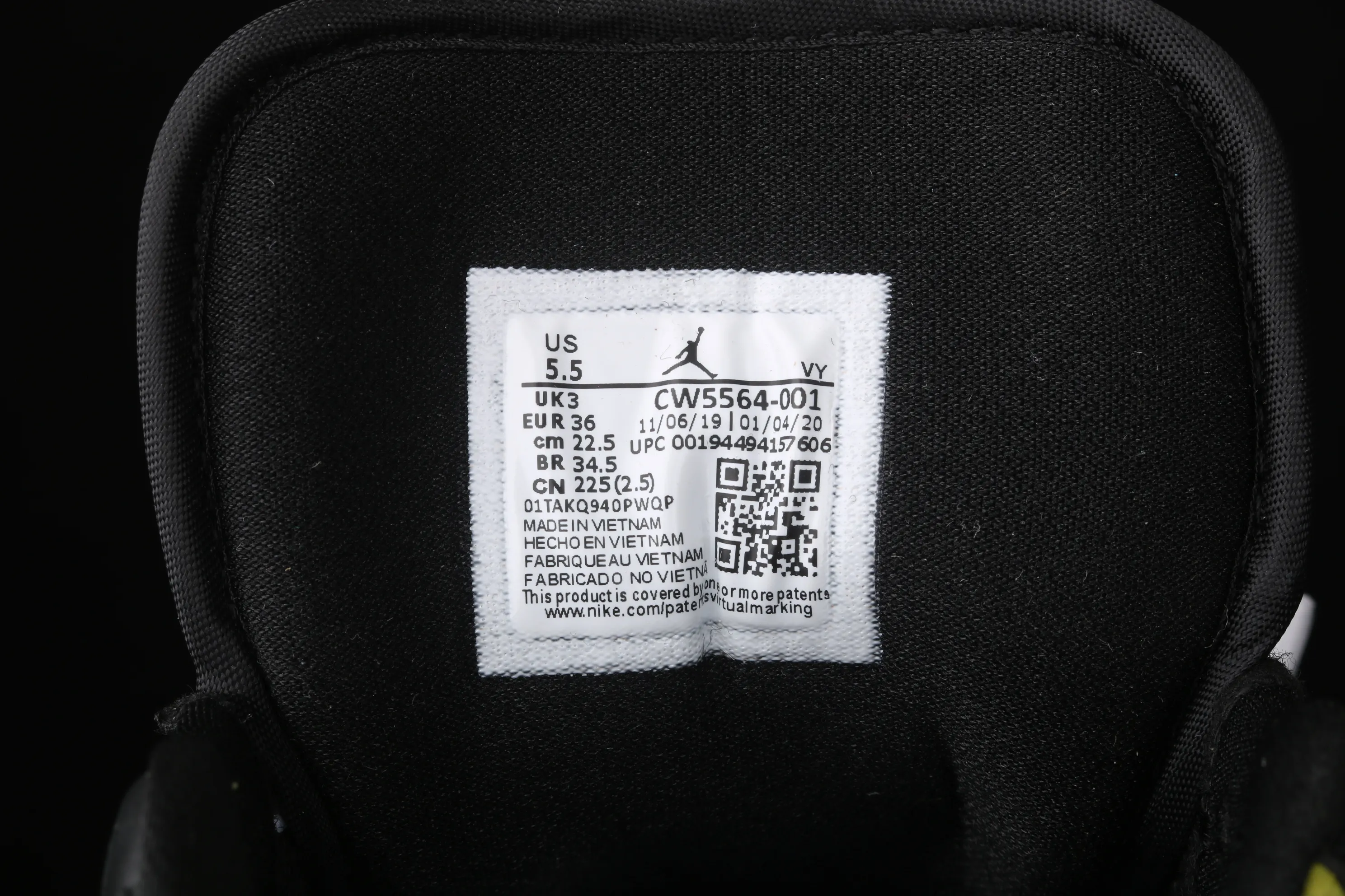 All categories Air Jordan Jordan series basketball shoes Air Jordan 1 Low Air Jordan 1 Low AJ1 Joe 1 black and white red inkjet low-top cultural and leisure sports sneakers CW5564-001
